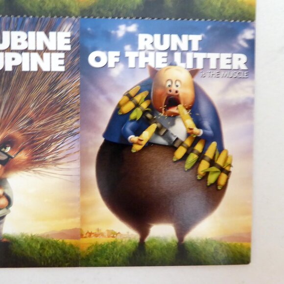 NEW 2005 DISNEY CHICKEN LITTLE PROMOTIONAL PREMIERE TRADING CARD SHEET - Picture 7 of 14